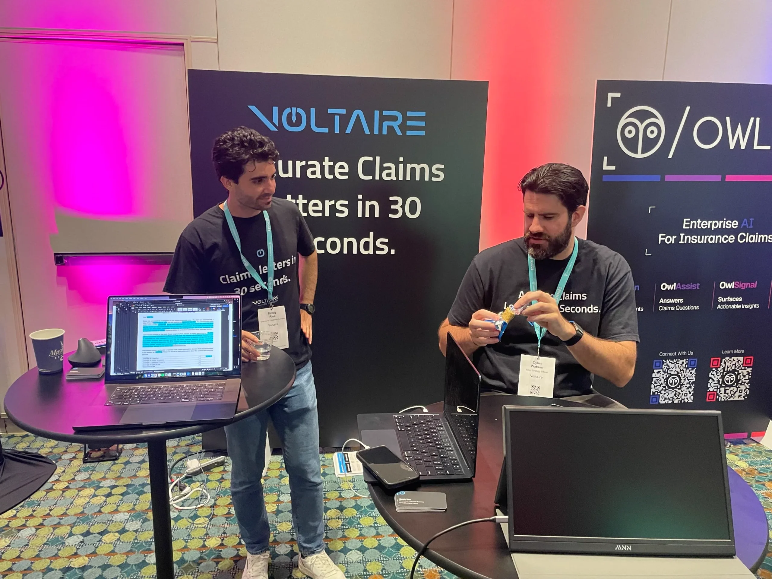 Voltaire team members at Insurance Innovators